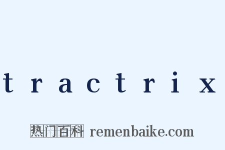 tractrix是什么意思的图片